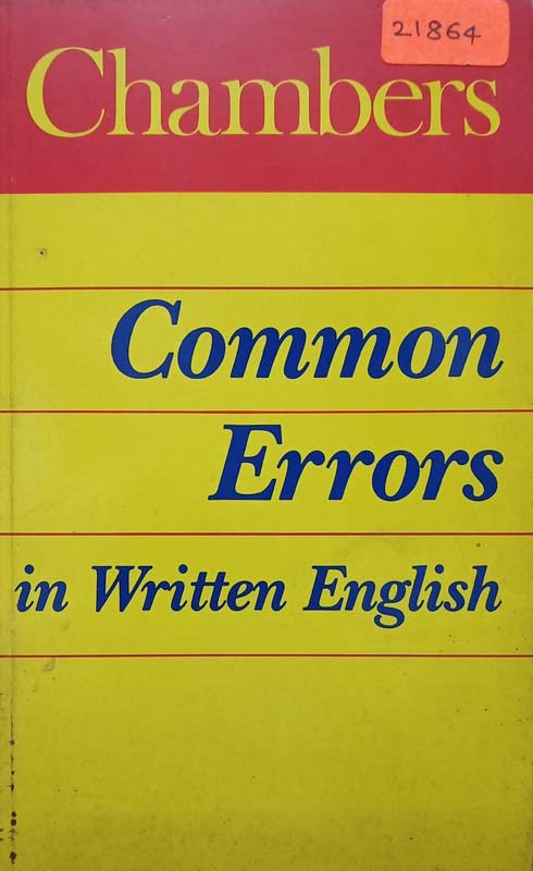 Chambers (Common Errors In Written English)